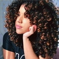 thumbnail image 3 of Fiudx Peluca Afro, Peluca Rizada En Gorro Ajustable, Peluca de Fibra Sintética Resistente Al Calor, para Uso Diario, Estilo Femenino, Peinado Duradero., 3 of 7