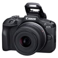 thumbnail image 2 of Canon EOS R100 Mirrorless Camera with RF-S 18-45mm, 55-210mm Lens, 32GB Memory, Tripod, Backpack and ZeeTech Bundle, 2 of 5