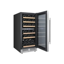Avanti WCF282E3SD 28 Bottle Stainless Steel DESIGNER Series Dual-Zone Wine Cooler