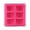 Pink, variant on Homelife 1 Pc 6-Cavity Plain Rectangle Soap Mold Silicone Craft DIY Cake Making Mould