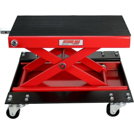 - Extreme Max 1100 lb Wide Motorcycle Scissor Jack with Dolly