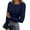 L06-Dark Blue, variant on CCRFTGI Thermal Shirts for Women Slim Fit Long Sleeve Fleece Lined Underwear Shirts Tops Workout Cold Weather Crewneck Baselayer Shirt Winter Pullover Tops Pink M