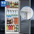 thumbnail image 3 of Coolski 21 inch 9.0 cu. ft. Commercial Glass Door Display Merchandiser Refrigerator, Commercial Refrigerator with Adjustable Shelves, ETL Listed, 3 of 9