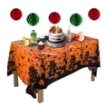 thumbnail image 2 of Waterproof Halloween Party Tablecloth Party Decoration Halloween Horror Tablecloth for Christmas Halloween, 2 of 7