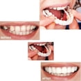 thumbnail image 2 of 2 pares de dentaduras postizas de chapa instantánea para hombres y mujeres, dentaduras postizas temporales personalizables, aparatos ortopédicos perfectos y reemplazos de blanqueamiento, pro, 2 of 5