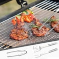 thumbnail image 3 of 3-Pieces Stainless Steel Barbeque Grilling Tool Set with Carry Bag,Stainless Steel Grilling Accessories,Includes a Spatula/Fork/Pair of Tongs,a Cloth Storage Bag,for Backyard Outdoor Kitchen, 3 of 6