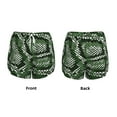 thumbnail image 5 of Xecao's Green Snakeskin for a double-layer running short for women, perfect for gym, tennis, and more, featuring a convenient pocket., 5 of 9