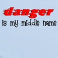 thumbnail image 2 of CafePress - Danger Is My Middle Name Infant Bodysuit - Baby Light Bodysuit, Size Newborn - 24 Months, 2 of 4