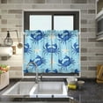 thumbnail image 5 of Ryvnso Crab and Starfish Half Curtains Sets Tier 2 Panels Short Curtain Rod Pocket 27"W x 36"L, 5 of 7