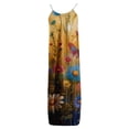 thumbnail image 4 of Enjoytime Long Summer Dresses for Women 2026 Floral Print Crewneck Backless Sleeveless Maxi Dress Spaghetti Strap Loose Casual Dress, 4 of 7