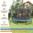 thumbnail image 3 of Gymax Trampoline Récréatif de 12 Pi avec Panier de Basketball, Filet de Sécurité et Échelle, 3 of 10