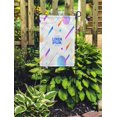 thumbnail image 2 of JSDART Blue Pattern Flat Dynamic Colorful Geometric on Cool Graphic Music Garden Flag Decorative Flag House Banner 28x40 inch, 2 of 2