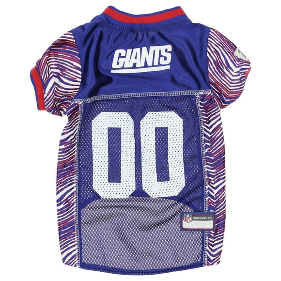 Zubaz NFL Team Pet Jersey for Dogs, New York Giants, Small