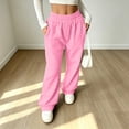 thumbnail image 3 of Dwellite Wide Leg Sweatpants Women 2026 Fashion Workout Casual Baggy Pants High Waist with Pockets Light pink 2XL, 3 of 8