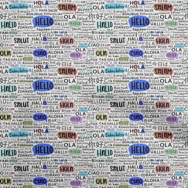 oneOone Silk Tabby Medium Blue Fabric Writing Text Sewing Craft Projects Fabric Prints By Yard 42 Inch Wide