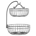 thumbnail image 1 of Tazón De Frutas De 2 Niveles, Cesta De Frutas De Hierro Para Encimera, Soporte Multiusos Para Frutas Y Verduras, Soporte Colgante Para Frutas Para Encimera, Mesa De Comedor, Sala De Estar Kearding HA018425-00, 1 of 7