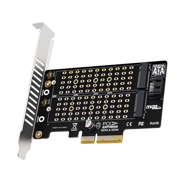 Mini tarjeta de expansión de acoplamiento Adaptador SATA de tarjeta de expansión de 32 Gbps para M.2 NVMe NGFF