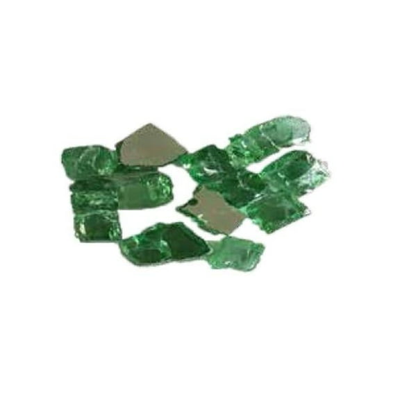 Dagan RG-EMERALD 0.5 in. Reflective Fire Glass, Emerald