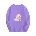 thumbnail image 2 of Fesfesfes Cute Sweatshirt Girl And Boy Casual Long Sleeve Shirts Pullover Tops Round Neck Printing Tops, 2 of 3