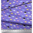 thumbnail image 3 of Soimoi Purple Cotton Voile Fabric Cupcakes Food Print Fabric by Yard 42 Inch Wide, 3 of 3