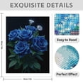 thumbnail image 3 of Diamond Art Kits for Adults - 5d Blue Roses Dewy Sparkling Blooms Diamond Painting for Adults, Diamond Art for Adults Beginners, Diamond Painting Kits for Adults for Home Wall Decor, 3 of 7