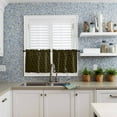 thumbnail image 6 of Merry Christmas Curtain Valances Set Bear and Tree Red Green Buffalo Plaid Kitchen Curtains 24&nbsp;inch Length Rod Pocket Valance and Tiers 3 Piece Set Small Bedroom Bathroom Laundry Decor, 6 of 7