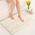 thumbnail image 4 of Bathroom Floor Mat, Soft Comfortable Fast Absorbent Non-Slip Pad, Thick Microfiber Door Kitchen Household Rug, Warm Cozy, Easy to Clean Washable Floor Mat, 4 of 6