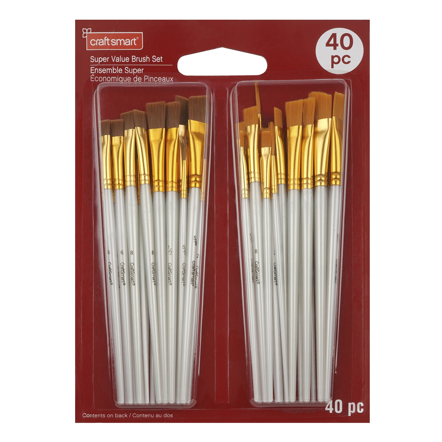 Craft Smart Super Value Brush Set, 6 Packs: 40 ct. (240 total)