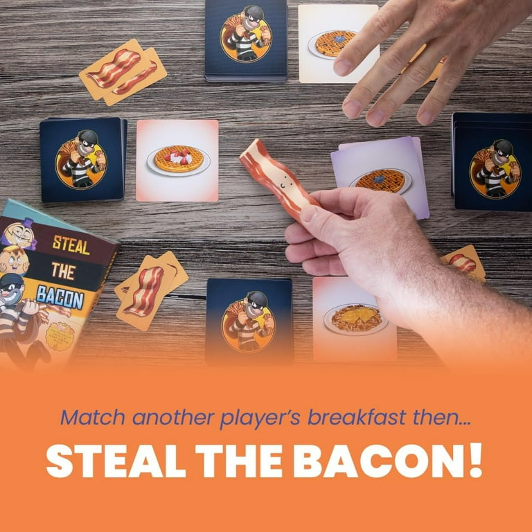 Steal The Bacon, a Fun Family Card Game for Kids and Adults ages 8