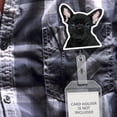 thumbnail image 5 of WIRESTER Set 2pcs Design Acrylic Key Card Holder Belt Clip Reel Id Badge Retractable - French Bulldog Puppy Dogs, 5 of 6