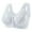 Silver, variant on Bpmpbo Front Closure Sports Bras Women Cotton Soft Cup, Front Button Bra, Everyday Sleep Bras, Gathered Bra, Lace Bralettes