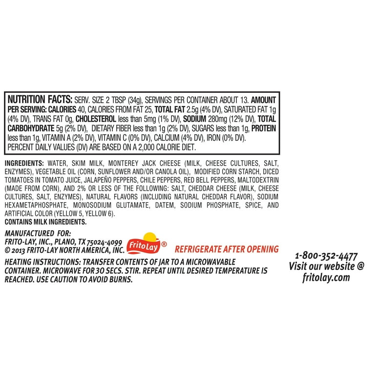 Tostitos Salsa, Medium Salsa Con Queso, 15 oz Jar