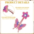 thumbnail image 3 of New Bellybutton Nail Stainless Steel Unisex Butterfly Bellybutton Nail - Rose gold, 3 of 5