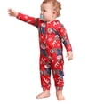 thumbnail image 2 of Onlypjs Matching Family Christmas Pajamas Set with Hood – Festive Red Reindeer & Snowflake Holiday Sleepwear for Women, Men, Couples, 2 of 6