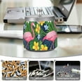 thumbnail image 6 of Yayeee Ashtray with Lid for Cigarette Smokeless Stainless Steel Home Ash Holder, Pink Flamingo Pattern, 6 of 7