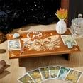thumbnail image 4 of PH Butterfly Phases Table 12 x 7.8 inch Wooden Meditation Table Wood Wiccan Tables Shrine Butterfly Tables for Room Engraved Mystic Decor Wiccan Supplies Brown, 4 of 9