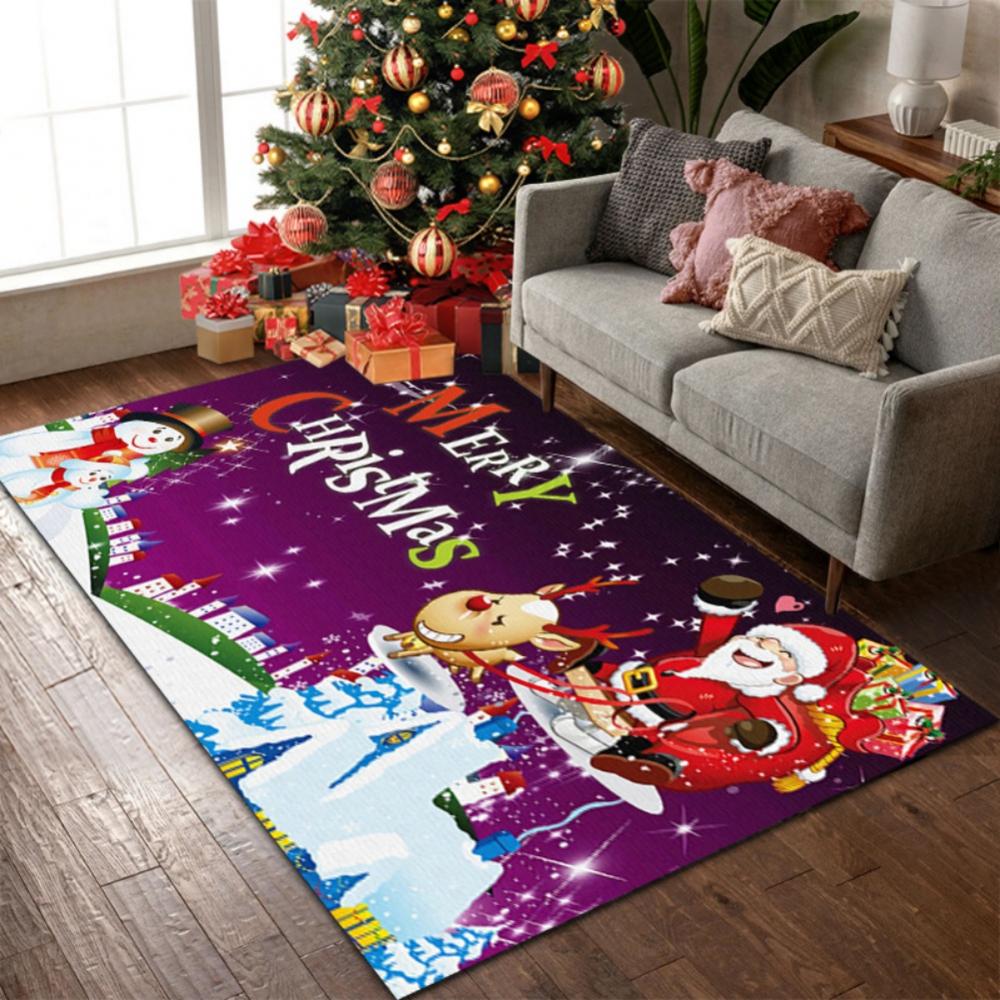 CLEARANCE SALES!!SweetCandy Christmas Carpet Christmas Decorative Rug