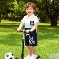 thumbnail image 5 of HCNTES Toddler Newborn Baby Boy Outfit Sets Kid Summer Clothes Short Sleeve T-shirt Elastic Waist Shorts 2 Piece Short Set Summer Pjs For 2t 3t 4t 5t 6t 7t Children(L2-Black,12-18 Months), 5 of 6