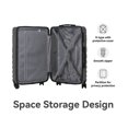 thumbnail image 5 of Luggage Sets Hardshell 3pcs Luggage, Lightweight Durable Suitcase sets Spinner Wheels Suitcase with TSA Lock 20''24''28'' Available(Grey ), 5 of 9