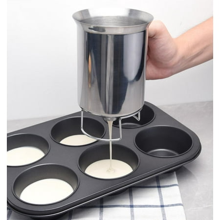 

Pancake Batter Dispenser Stainless Steel Handheld Stirring Batter Separator