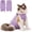 Purple, variant on Avont 1 Pack Cat Recovery Suit for Female Kitten after Spay Surgery Wound & Skin Disease Care -Purple(M)