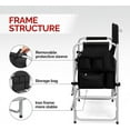 thumbnail image 6 of Portable 26" Tall Folding Directors Chair with Side Table,Makeup Artist Bar, 6 of 8