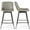 Gray, variant on Modern 30" Swivel Bar Stools Set of 2 with Back & Footrest, Upholstered Counter Height Bar Chairs for Kitchen Island, PU Leather in Black