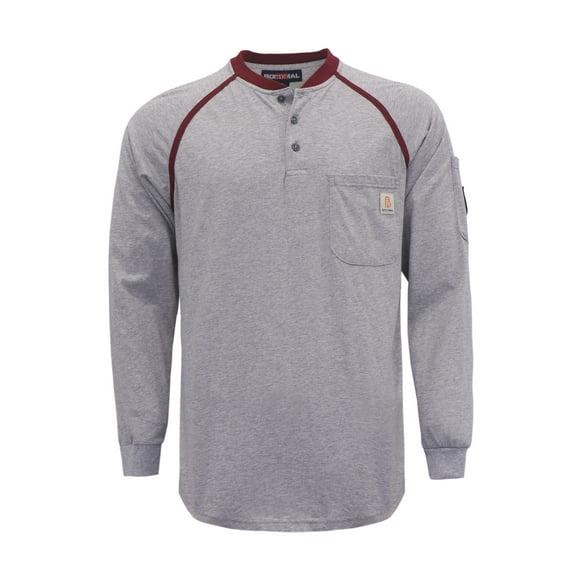 BOCOMAL FR Shirts 5.5oz Light Weight for summer Henley Shirts Flame Resistant/Fire Retardant Shirt