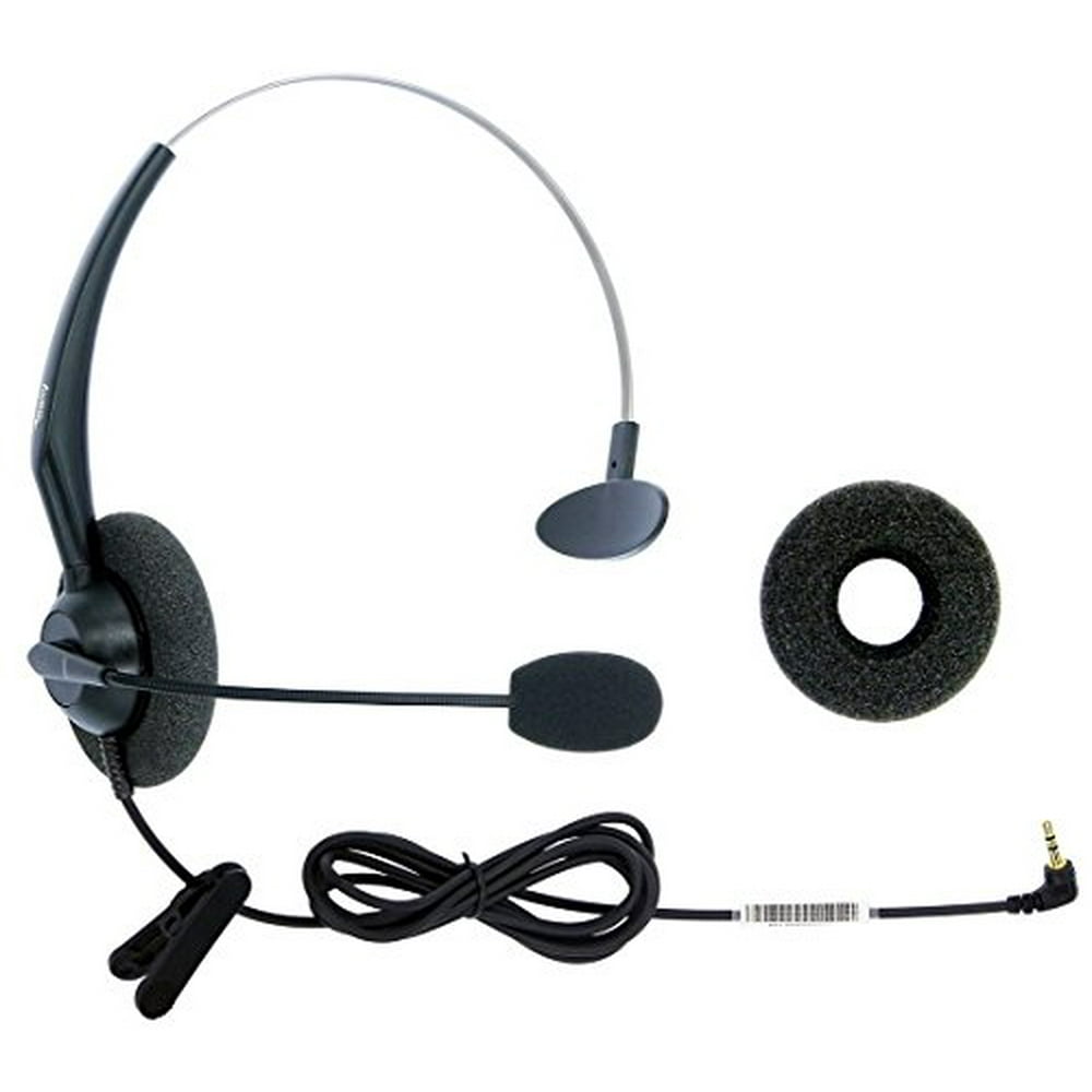 DailyHeadset 2.5 mm Jack Hands Free Headset Over Ear Headphones for