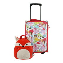 Squishmallows Fifi Fox 2pc  Travel Set with 18" Luggage and 10" Plush Backpack