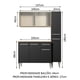 thumbnail image 3 of Cocina Integral Madesa Emilly Force 137cm Marrón/Negro, 3 of 9
