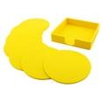 thumbnail image 2 of AMLESO 7pcs Chaud et Froid Boisson Caoutchouc Silicone Coaster Bar Napperon, Jaune, 2 of 7