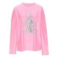 thumbnail image 4 of Npasoilc Christmas Sweater for Women Pullover Tops Fall Tunic Blouse Hoodless Sweatshirt, 4 of 4