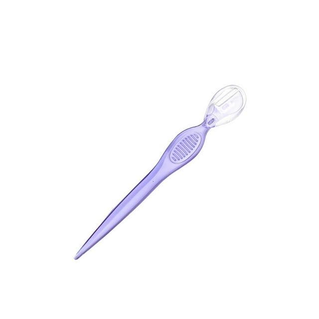 Youkk Makeup Tool Save Time Eye Brown Facial Shaver Styling Props Scraper Shapers Eyebrows Trimmer Practical Eyebrow Stencil Transparent Purple